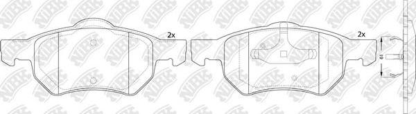 NiBK PN0835 - Kit de plaquettes de frein, frein à disque cwaw.fr