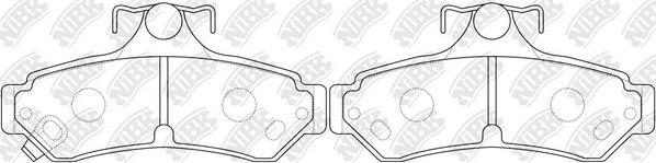 NiBK PN0829 - Kit de plaquettes de frein, frein à disque cwaw.fr