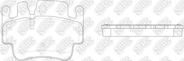 NiBK PN0823 - Kit de plaquettes de frein, frein à disque cwaw.fr