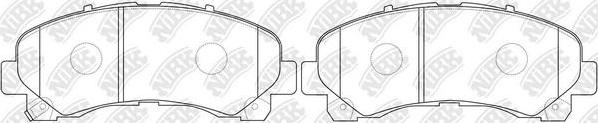 NiBK PN0822 - Kit de plaquettes de frein, frein à disque cwaw.fr