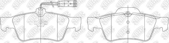 NiBK PN0344W - Kit de plaquettes de frein, frein à disque cwaw.fr