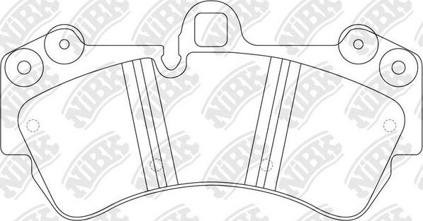 NiBK PN0345W - Kit de plaquettes de frein, frein à disque cwaw.fr