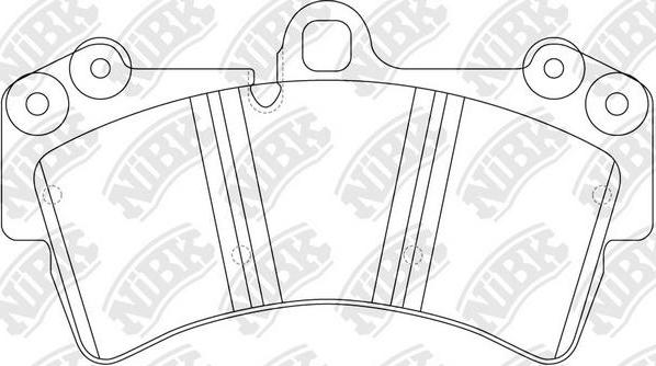 NiBK PN0346W - Kit de plaquettes de frein, frein à disque cwaw.fr