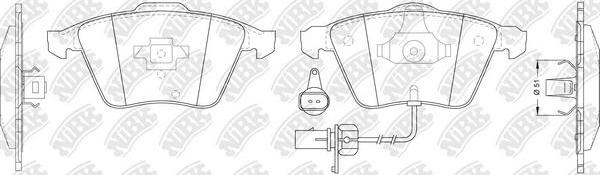 NiBK PN0352W - Kit de plaquettes de frein, frein à disque cwaw.fr