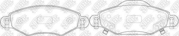 NiBK PN0369 - Kit de plaquettes de frein, frein à disque cwaw.fr