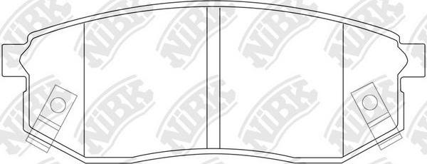 NiBK PN0366 - Kit de plaquettes de frein, frein à disque cwaw.fr