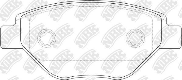 NiBK PN0362 - Kit de plaquettes de frein, frein à disque cwaw.fr