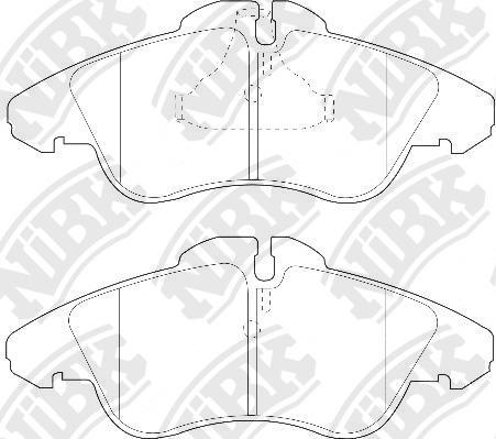 NiBK PN0301W - Kit de plaquettes de frein, frein à disque cwaw.fr