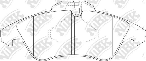 NiBK PN0301 - Kit de plaquettes de frein, frein à disque cwaw.fr