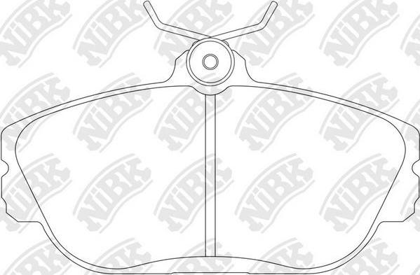 NiBK PN0316 - Kit de plaquettes de frein, frein à disque cwaw.fr