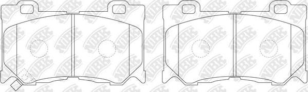 NiBK PN0389 - Kit de plaquettes de frein, frein à disque cwaw.fr