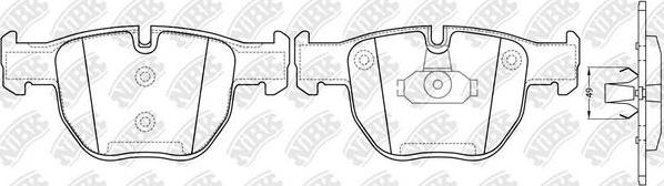 NiBK PN0334 - Kit de plaquettes de frein, frein à disque cwaw.fr