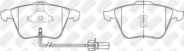 NiBK PN0335W - Kit de plaquettes de frein, frein à disque cwaw.fr