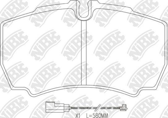 NiBK PN0338W - Kit de plaquettes de frein, frein à disque cwaw.fr