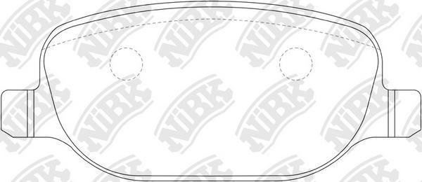 NiBK PN0324 - Kit de plaquettes de frein, frein à disque cwaw.fr