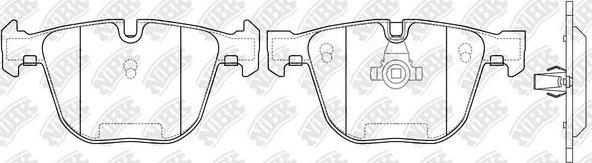 NiBK PN0326 - Kit de plaquettes de frein, frein à disque cwaw.fr