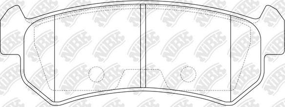 NiBK PN0376 - Kit de plaquettes de frein, frein à disque cwaw.fr