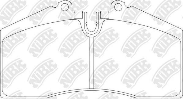 NiBK PN0299 - Kit de plaquettes de frein, frein à disque cwaw.fr