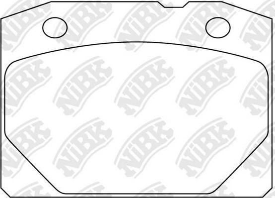 NiBK PN0298 - Kit de plaquettes de frein, frein à disque cwaw.fr