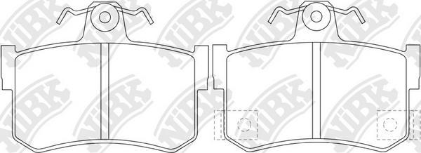 NiBK PN0292 - Kit de plaquettes de frein, frein à disque cwaw.fr