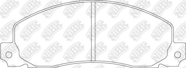 NiBK PN0242 - Kit de plaquettes de frein, frein à disque cwaw.fr