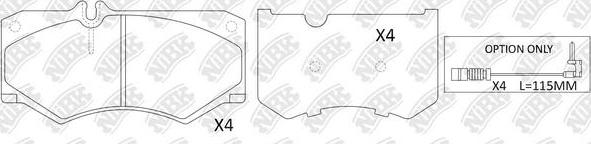 NiBK PN0254W - Kit de plaquettes de frein, frein à disque cwaw.fr