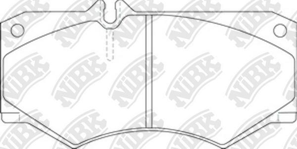 NiBK PN0254 - Kit de plaquettes de frein, frein à disque cwaw.fr