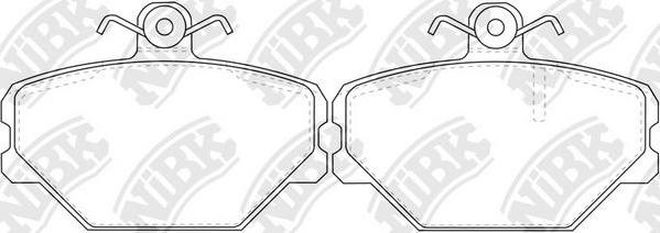 NiBK PN0251 - Kit de plaquettes de frein, frein à disque cwaw.fr