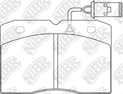 NiBK PN0253W - Kit de plaquettes de frein, frein à disque cwaw.fr