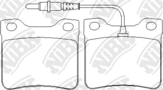 NiBK PN0265W - Kit de plaquettes de frein, frein à disque cwaw.fr