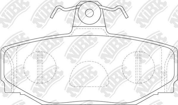 NiBK PN0260 - Kit de plaquettes de frein, frein à disque cwaw.fr