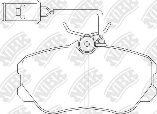 NiBK PN0262W - Kit de plaquettes de frein, frein à disque cwaw.fr