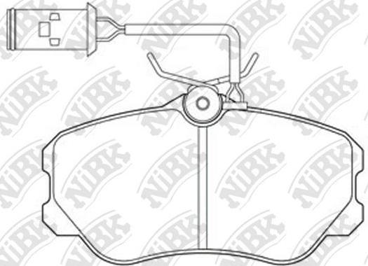 NiBK PN0262 - Kit de plaquettes de frein, frein à disque cwaw.fr