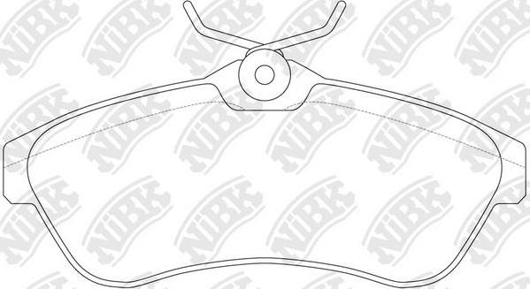 NiBK PN0206 - Kit de plaquettes de frein, frein à disque cwaw.fr