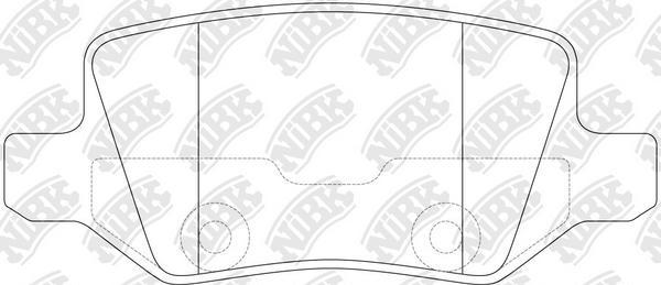 NiBK PN0214 - Kit de plaquettes de frein, frein à disque cwaw.fr