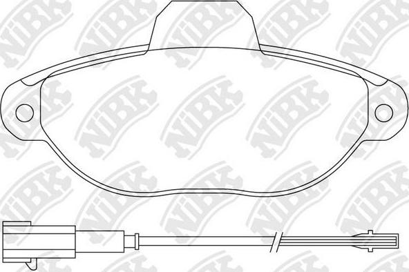 NiBK PN0287W - Kit de plaquettes de frein, frein à disque cwaw.fr