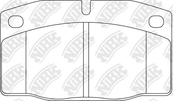 NiBK PN0234 - Kit de plaquettes de frein, frein à disque cwaw.fr