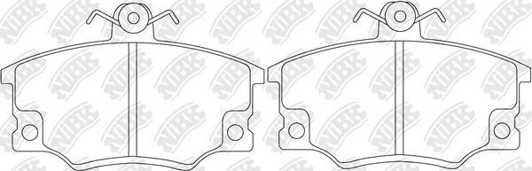 NiBK PN0235 - Kit de plaquettes de frein, frein à disque cwaw.fr