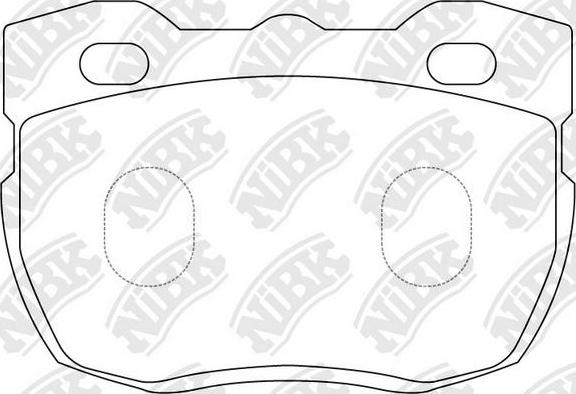 NiBK PN0238W - Kit de plaquettes de frein, frein à disque cwaw.fr