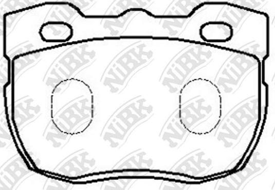 NiBK PN0238 - Kit de plaquettes de frein, frein à disque cwaw.fr