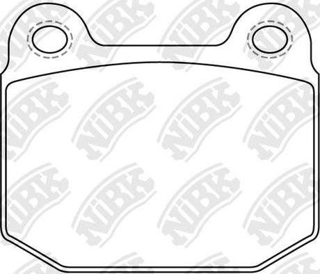 NiBK PN0226 - Kit de plaquettes de frein, frein à disque cwaw.fr