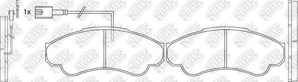 NiBK PN0220W - Kit de plaquettes de frein, frein à disque cwaw.fr