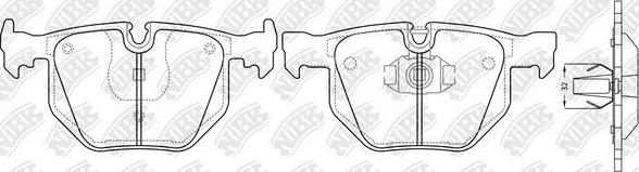 NiBK PN0228 - Kit de plaquettes de frein, frein à disque cwaw.fr