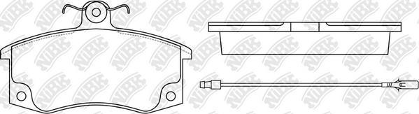 NiBK PN0223W - Kit de plaquettes de frein, frein à disque cwaw.fr