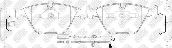 NiBK PN0222W - Kit de plaquettes de frein, frein à disque cwaw.fr