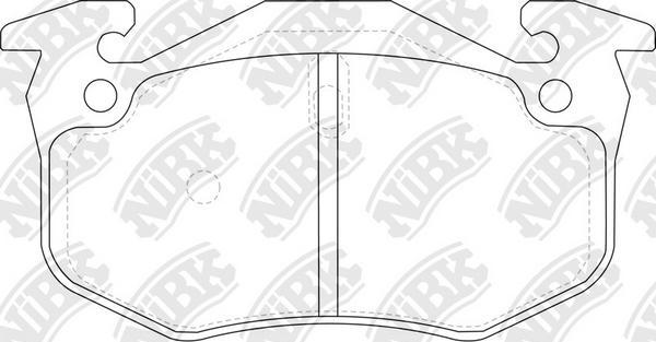 NiBK PN0270 - Kit de plaquettes de frein, frein à disque cwaw.fr