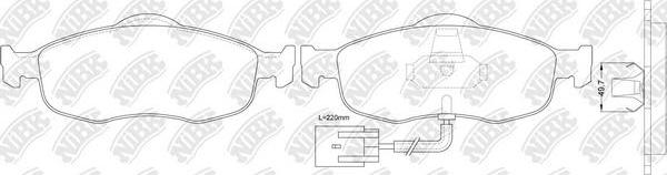 NiBK PN0277W - Kit de plaquettes de frein, frein à disque cwaw.fr