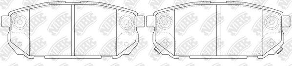 NiBK PN0798 - Kit de plaquettes de frein, frein à disque cwaw.fr