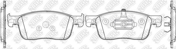 NiBK PN0792 - Kit de plaquettes de frein, frein à disque cwaw.fr