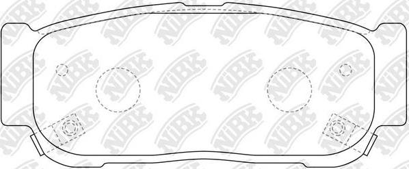 NiBK PN0797 - Kit de plaquettes de frein, frein à disque cwaw.fr